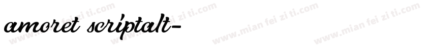 amoret scriptalt字体转换